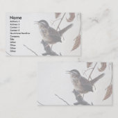 Marsh wren visitekaartje (Voorkant / Achterkant)