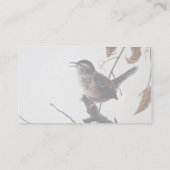 Marsh wren visitekaartje (Achterkant)