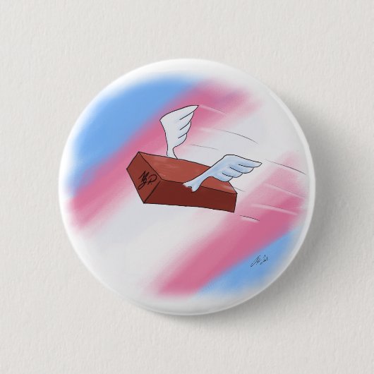 Marsha P. Johnson doet haar vriendelijke groeten Ronde Button 5,7 Cm (Voorkant)