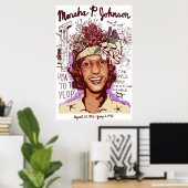 Marsha P Johnson Poster (Thuiskantoor)