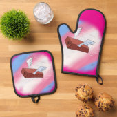 Marsha P. Johnson stuurt haar groeten (vol) Ovenwant & Pannenlap Set (Top down)