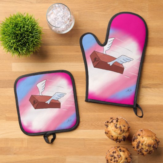 Marsha P. Johnson stuurt haar groeten (vol) Ovenwant & Pannenlap Set (Top down)