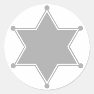 Marshal Badge Ronde Sticker