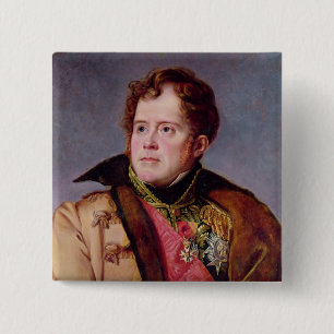 Marshal Michel Ney Duke of Elchingen, c.1804 Vierkante Button 5,1 Cm