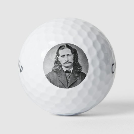 Marshal Wild Bill Hickok Old West Gunfighter Golfballen (Voorkant)