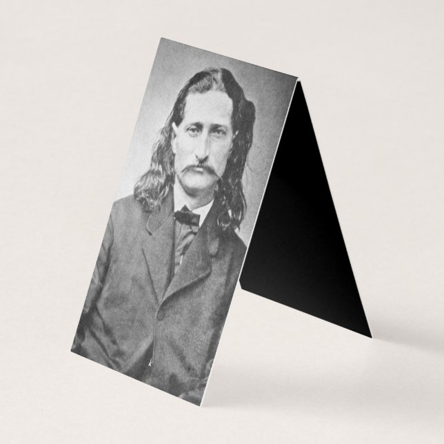 Marshal Wild Bill Hickok Old West Gunfighter Kaart (Achterkant)