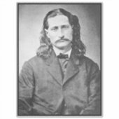 Marshal Wild Bill Hickok Old West Gunfighter Sticker (Voorkant)