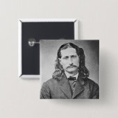 Marshal Wild Bill Hickok Old West Gunfighter Vierkante Button 5,1 Cm (Voorkant /achterkant)