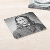 Marshal Wild Bill Hickok Old West Gunfighter Vierkante Kartonnen Onderzetter (Schuin)