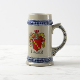 Marshall Coat of Arms Stein / Marshall Crest Stein Bierpul