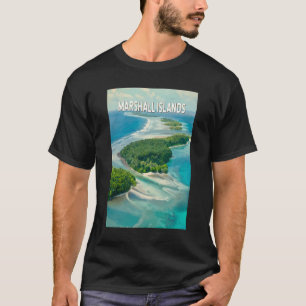 Marshall eilanden Illustratie Reis Kunst Vintage T-shirt
