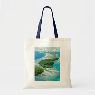 Marshall eilanden Illustratie Reis Kunst Vintage Tote Bag