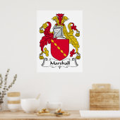 Marshall Family Crest Poster (Keuken)