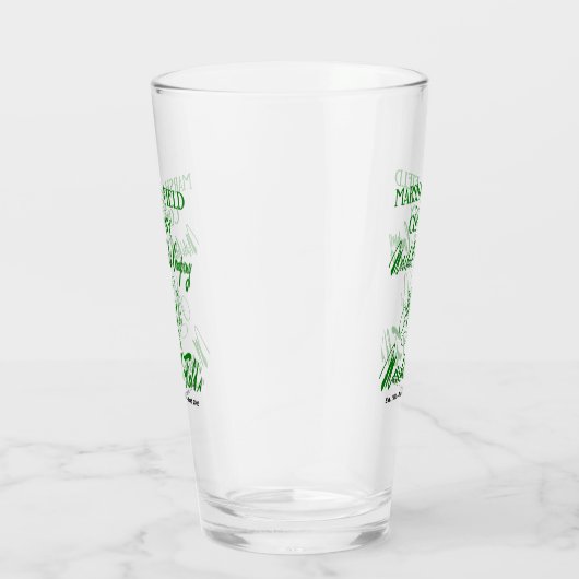 Marshall Field's 4 logo's Glas (Rechts)