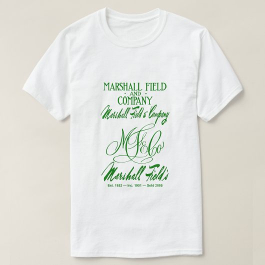 Marshall Field's 4 logo's T-shirt (Design voorkant)