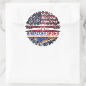 Marshall Islands American USA Ronde Sticker (Tas)