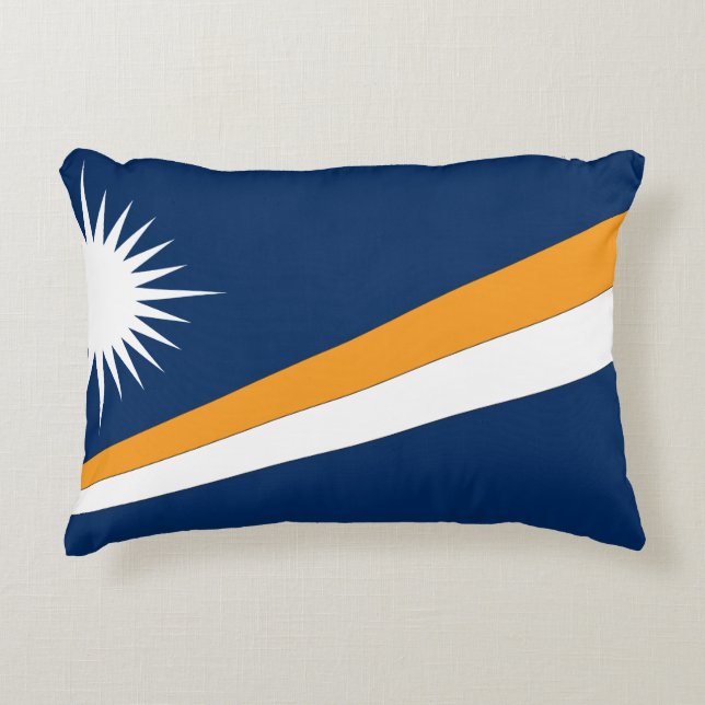 Marshall Islands Flag Accent Kussen (Voorkant)