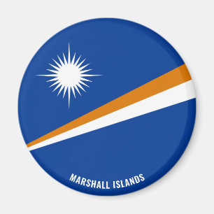 Marshall Islands Flag Charming Patriotic Magneet