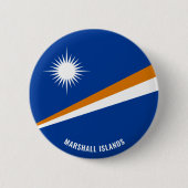 Marshall Islands Flag Charming Patriotic Ronde Button 5,7 Cm (Voorkant)