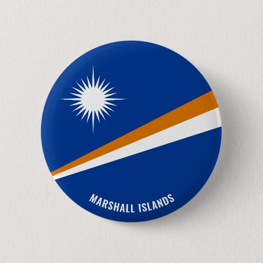 Marshall Islands Flag Charming Patriotic Ronde Button 5,7 Cm (Voorkant)