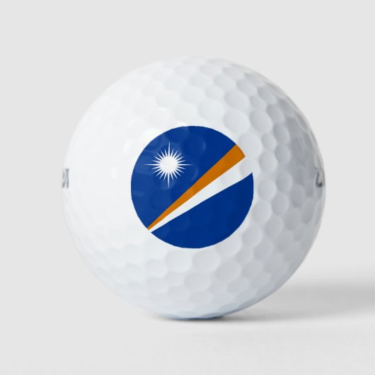 Marshall Islands Flag Golfballen (Voorkant)