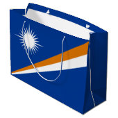 Marshall Islands Flag Groot Cadeauzakje (Achterkant Gekanteld)