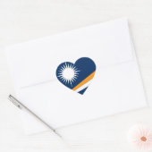 Marshall Islands Flag Hart Sticker (Envelop)