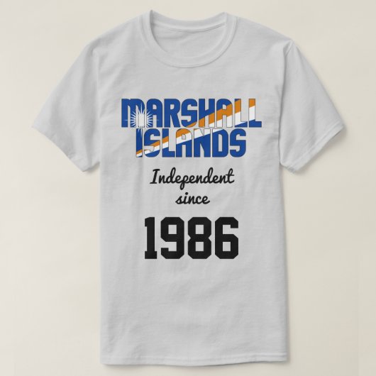 Marshall Islands Flag Independence Celebration T-shirt (Design voorkant)