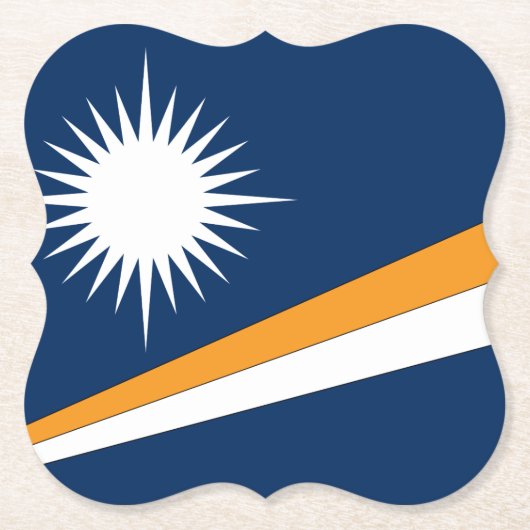 Marshall Islands Flag Kartonnen Onderzetters (Voorkant)
