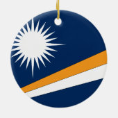 Marshall Islands Flag Keramisch Ornament (Achterkant)
