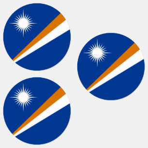 Marshall Islands Flag Labels