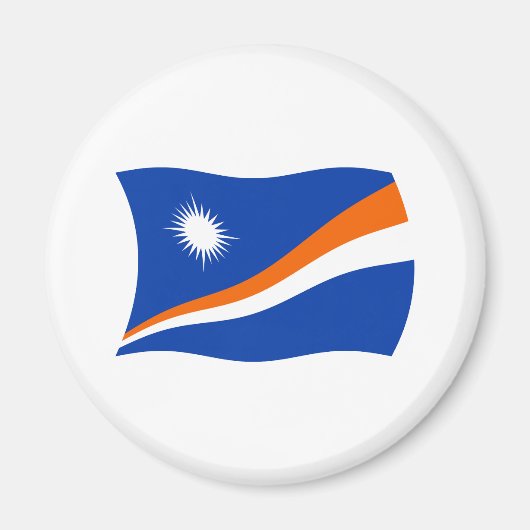 Marshall Islands Flag Magnet Magneet (Voorkant)