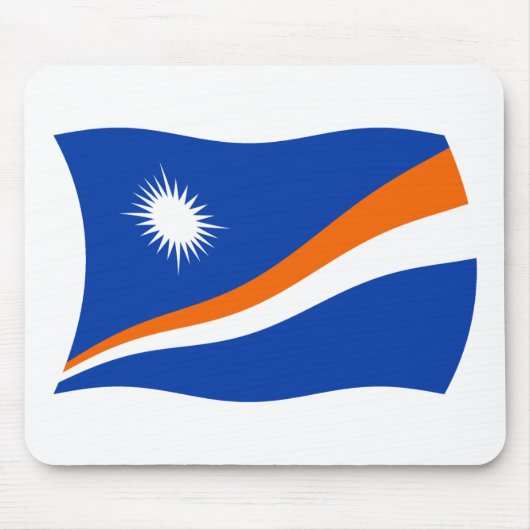 Marshall Islands Flag Mousepad Muismat (Voorkant)