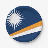 Marshall Islands Flag Papieren Bordje (Voorkant)
