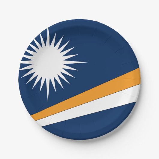 Marshall Islands Flag Papieren Bordje (Voorkant)