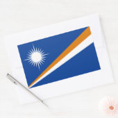 Marshall Islands Flag Rechthoekige Sticker (Envelop)