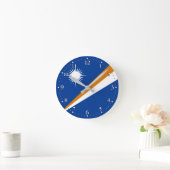 Marshall Islands Flag Ronde Klok (Huis)