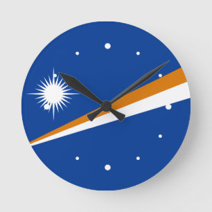 Marshall Islands Flag Ronde Klok