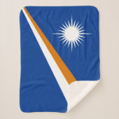 Marshall Islands Flag Sherpa Deken (Voorkant)