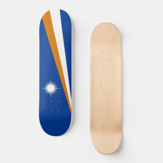 Marshall Islands Flag Skateboard (Voorkant)