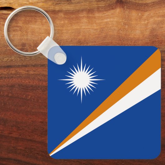 Marshall Islands Flag Sleutelhanger (Voorkant)
