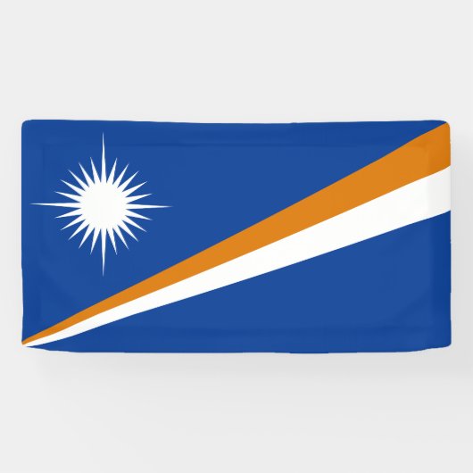 Marshall Islands Flag Spandoek (Horizontaal)