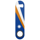 Marshall Islands Flag Speed Flessenopener (Achterkant)