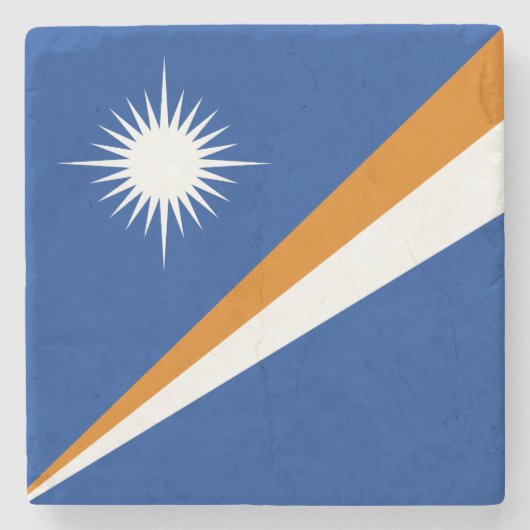 Marshall Islands Flag Stenen Onderzetter (Voorkant)