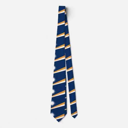 Marshall Islands Flag Stropdas (Voorkant)