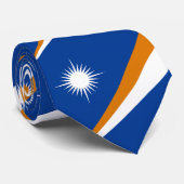 Marshall Islands Flag Stropdas (Opgerold)