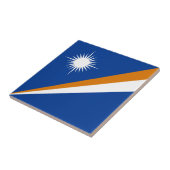 Marshall Islands Flag Tegeltje (Zijkant)