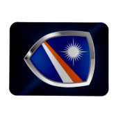 Marshall Islands Metallic Emblem Magneet (Horizontaal)