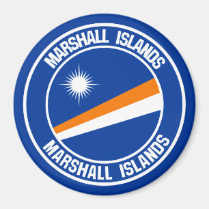 Marshall Islands Round Emblem Magneet