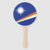 Marshall Islands vlag Handwaaier (Achterkant)
